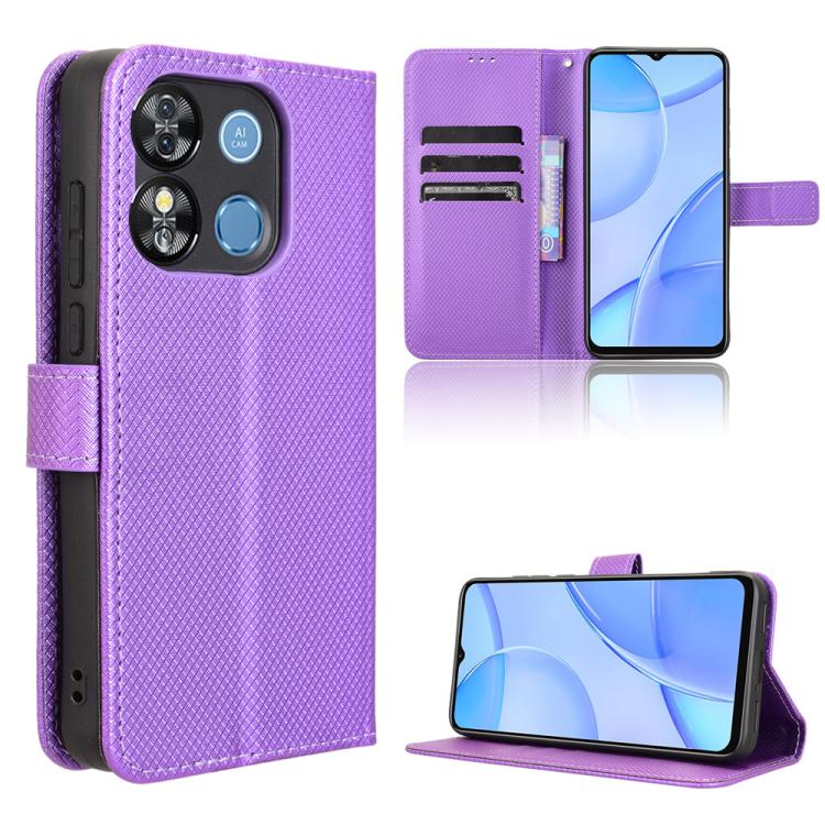 Custodia per telefono in pelle con trama a diamante, For Oukitel C65 / C65 Pro, For Oukitel C61 / C61 Pro, For Oukitel C58 / C58 Pro, For Oukitel C57S