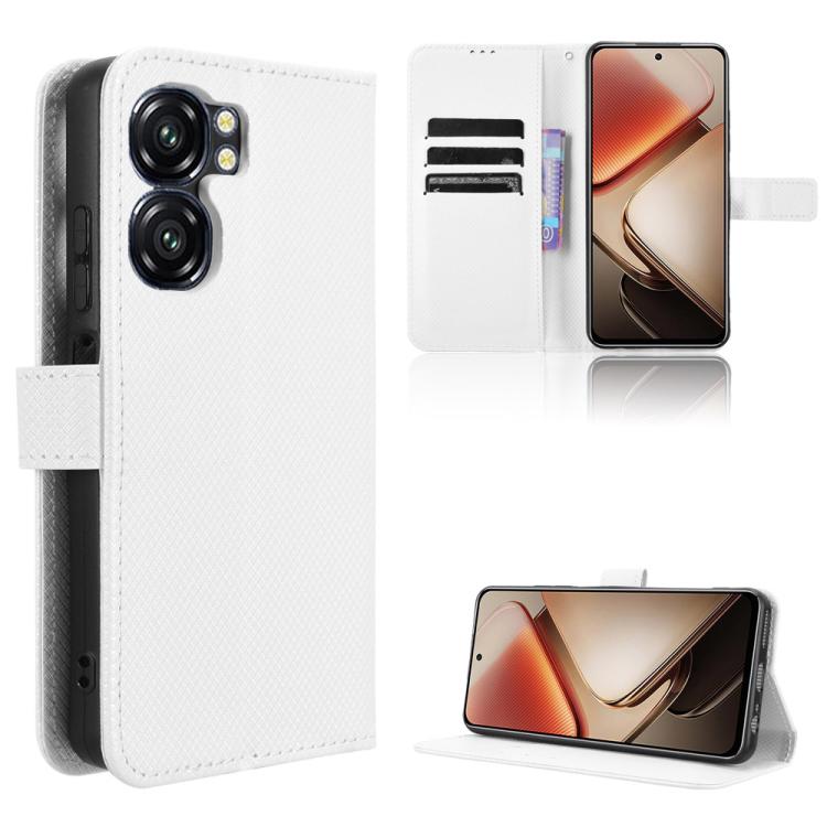 Custodia per telefono in pelle con trama a diamante, For Oukitel C65 / C65 Pro, For Oukitel C61 / C61 Pro, For Oukitel C58 / C58 Pro, For Oukitel C57S