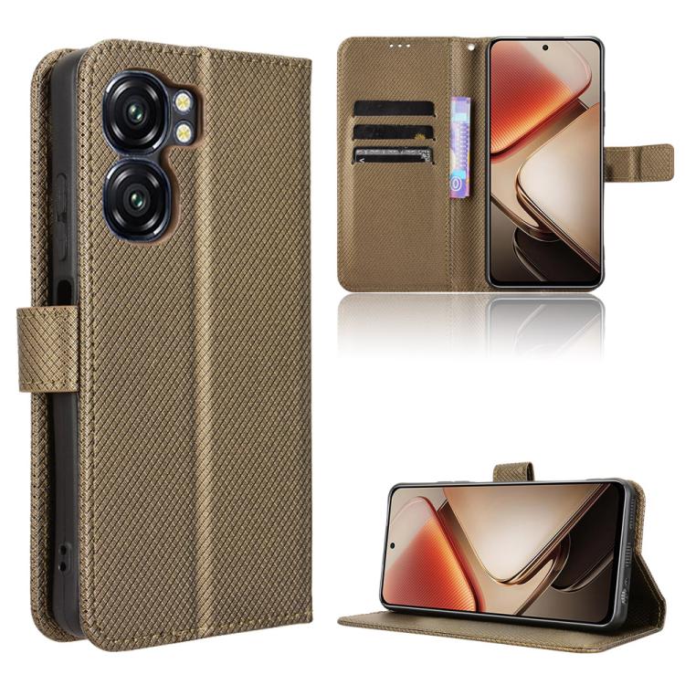 Custodia per telefono in pelle con trama a diamante, For Oukitel C65 / C65 Pro, For Oukitel C61 / C61 Pro, For Oukitel C58 / C58 Pro, For Oukitel C57S