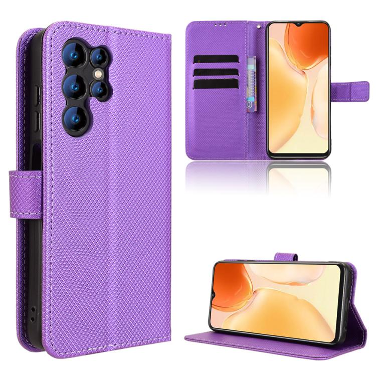 Custodia per telefono in pelle con trama a diamante, For Oukitel C65 / C65 Pro, For Oukitel C61 / C61 Pro, For Oukitel C58 / C58 Pro, For Oukitel C57S