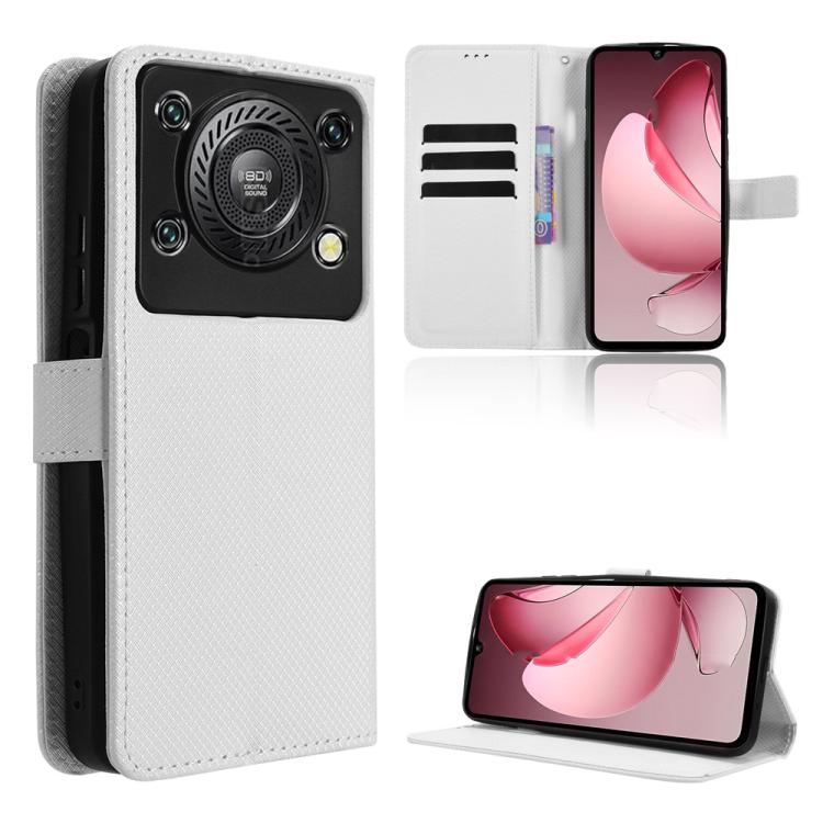 Custodia per telefono in pelle con trama a diamante, For Oukitel C69, For Oukitel C59 / C59 Pro, For Oukitel C1 / C1 Pro, For Oukitel C60 / C60 Pro