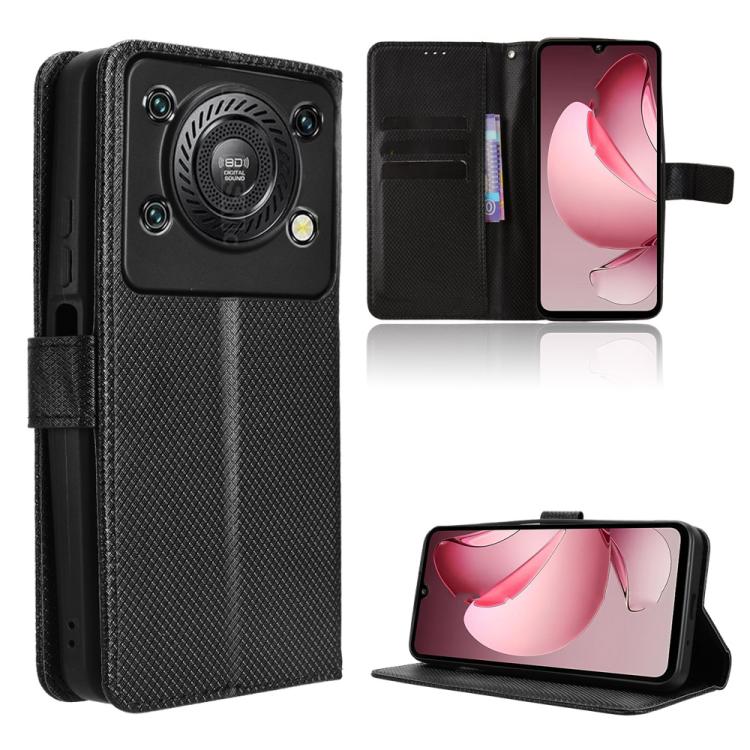 Custodia per telefono in pelle con trama a diamante, For Oukitel C69, For Oukitel C59 / C59 Pro, For Oukitel C1 / C1 Pro, For Oukitel C60 / C60 Pro