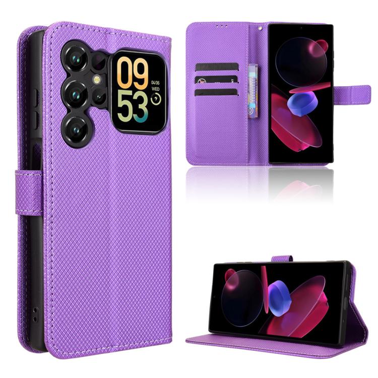 Custodia per telefono in pelle con trama a diamante, For Oukitel C17 4G 2026, For Oukitel C26, For Oukitel C68, For Oukitel C62 / C62 Pro