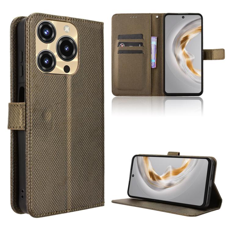 Custodia per telefono in pelle con trama a diamante, For Oukitel C69, For Oukitel C59 / C59 Pro, For Oukitel C1 / C1 Pro, For Oukitel C60 / C60 Pro