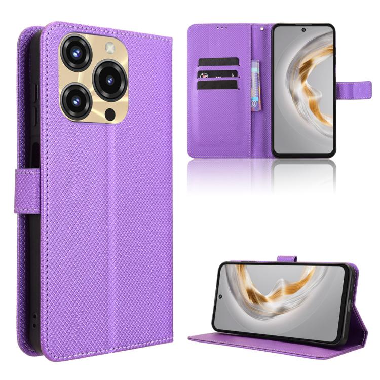 Custodia per telefono in pelle con trama a diamante, For Oukitel C69, For Oukitel C59 / C59 Pro, For Oukitel C1 / C1 Pro, For Oukitel C60 / C60 Pro