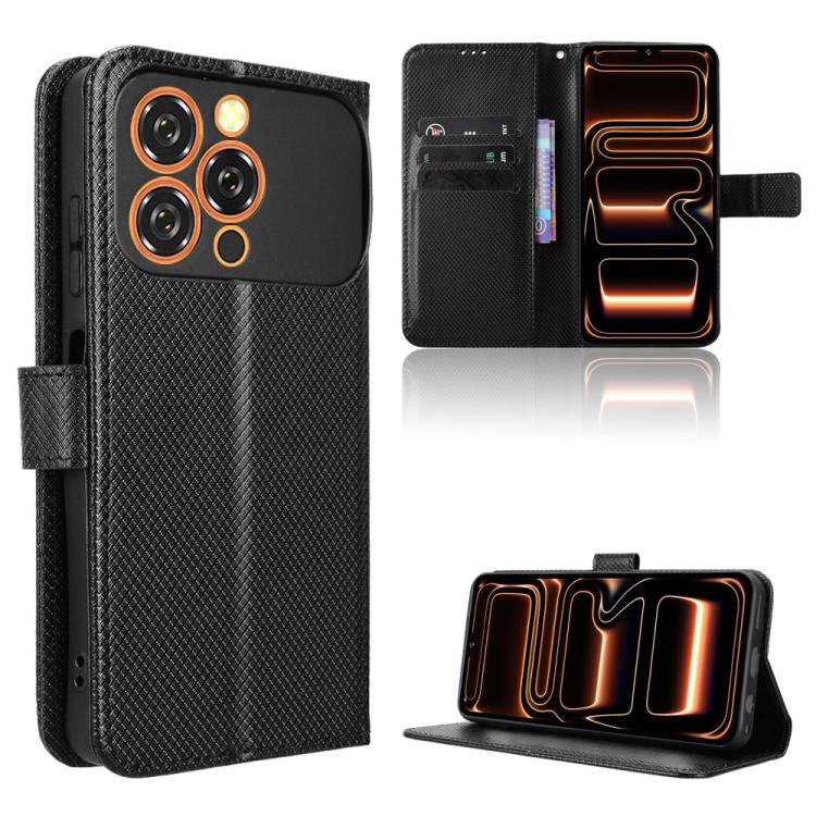 Custodia per telefono in pelle con trama a diamante, For Oukitel C17 4G 2026, For Oukitel C26, For Oukitel C68, For Oukitel C62 / C62 Pro