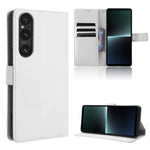 Custodia per telefono in pelle con trama a diamante, For Sony Xperia 1 VI 2024, For Sony Xperia 5 V 2023, For Sony Xperia 1 V, For Sony Xperia 10 V