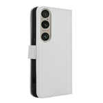 Custodia per telefono in pelle con trama a diamante, For Sony Xperia 1 VI 2024, For Sony Xperia 5 V 2023, For Sony Xperia 1 V, For Sony Xperia 10 V