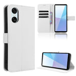 Custodia per telefono in pelle con trama a diamante, For Sony Xperia 1 VIII, For Sony Xperia 10 VII, For Sony Xperia 1 VII, For Sony Xperia 10 VI 2024