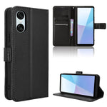 Custodia per telefono in pelle con trama a diamante, For Sony Xperia 1 VIII, For Sony Xperia 10 VII, For Sony Xperia 1 VII, For Sony Xperia 10 VI 2024