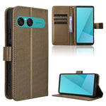 Custodia per telefono in pelle con trama a diamante, For Sony Xperia 1 VIII, For Sony Xperia 10 VII, For Sony Xperia 1 VII, For Sony Xperia 10 VI 2024