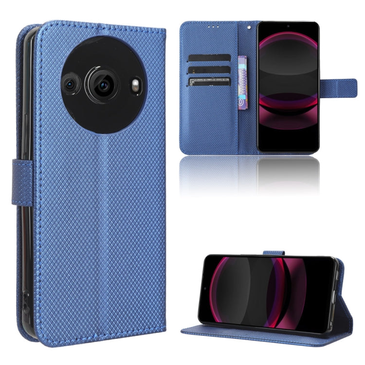 Custodia per telefono in pelle con trama a diamante, For Sharp Aquos R9, For Sharp Aquos Sense8, For Sharp Aquos R8 Pro / Leica Leitz Phone 3, For Sharp Aquos R8