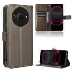 Custodia per telefono in pelle con trama a diamante, For Sharp Aquos R9, For Sharp Aquos Sense8, For Sharp Aquos R8 Pro / Leica Leitz Phone 3, For Sharp Aquos R8