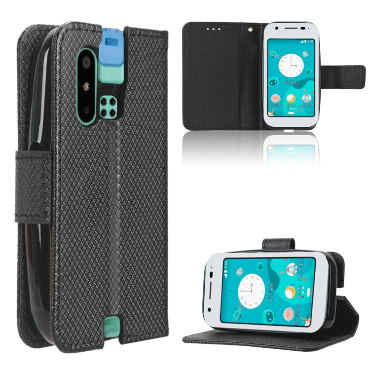 Custodia per telefono in pelle con trama a diamante, For Sharp Mamorino6