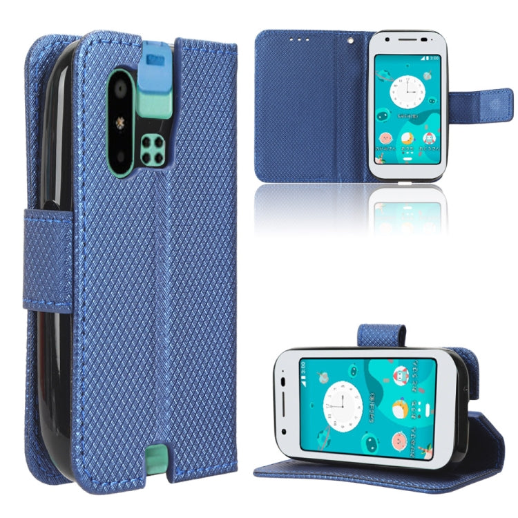 Custodia per telefono in pelle con trama a diamante, For Sharp Mamorino6