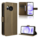 Custodia per telefono in pelle con trama a diamante, For Sharp Aquos R9, For Sharp Aquos Sense8, For Sharp Aquos R8 Pro / Leica Leitz Phone 3, For Sharp Aquos R8