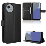 Custodia per telefono in pelle con trama a diamante, For Sharp Basio Active3, For Sharp Aquos Sense9, For Sharp Aquos R9 Pro, For Sharp Aquos wish4