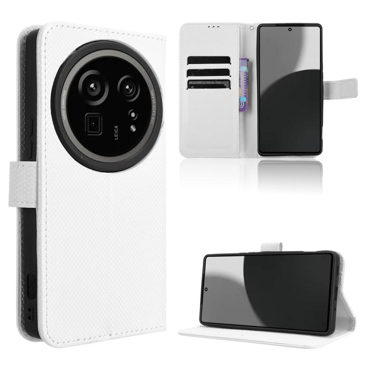 Custodia per telefono in pelle con trama a diamante, For Sharp Basio Active3, For Sharp Aquos Sense9, For Sharp Aquos R9 Pro, For Sharp Aquos wish4