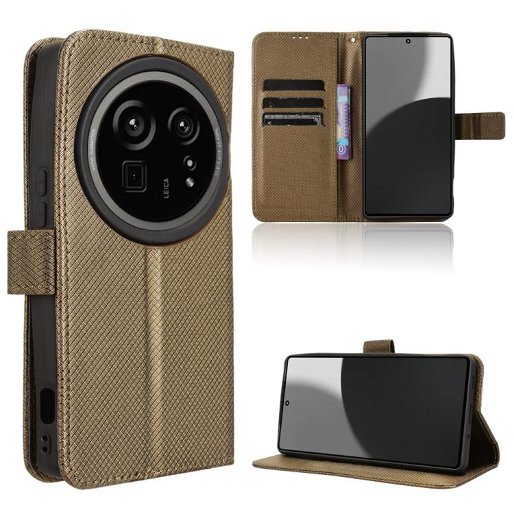 Custodia per telefono in pelle con trama a diamante, For Sharp Basio Active3, For Sharp Aquos Sense9, For Sharp Aquos R9 Pro, For Sharp Aquos wish4