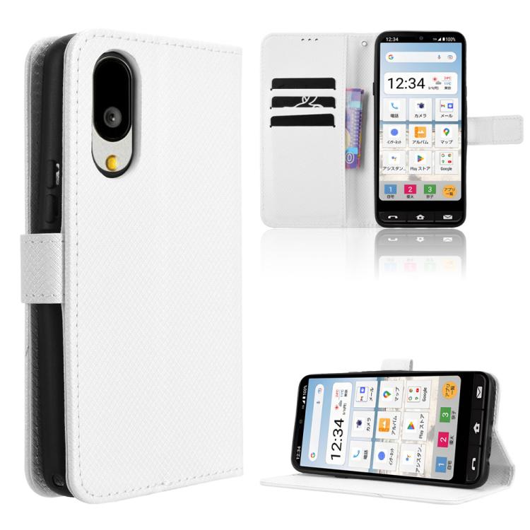 Custodia per telefono in pelle con trama a diamante, For Sharp Basio Active3, For Sharp Aquos Sense9, For Sharp Aquos R9 Pro, For Sharp Aquos wish4