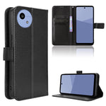 Custodia per telefono in pelle con trama a diamante, For Sharp Aquos R11, For Sharp Aquos Sense10, For Sharp Aquos R10, For Sharp Aquos wish5