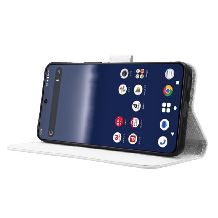 Custodia per telefono in pelle con trama a diamante, For Sharp Aquos R11, For Sharp Aquos Sense10, For Sharp Aquos R10, For Sharp Aquos wish5