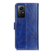Custodia per cellulare in pelle a vibrazione orizzontale con struttura retrò Crazy Horse, For Xiaomi Redmi Note 12S 4G