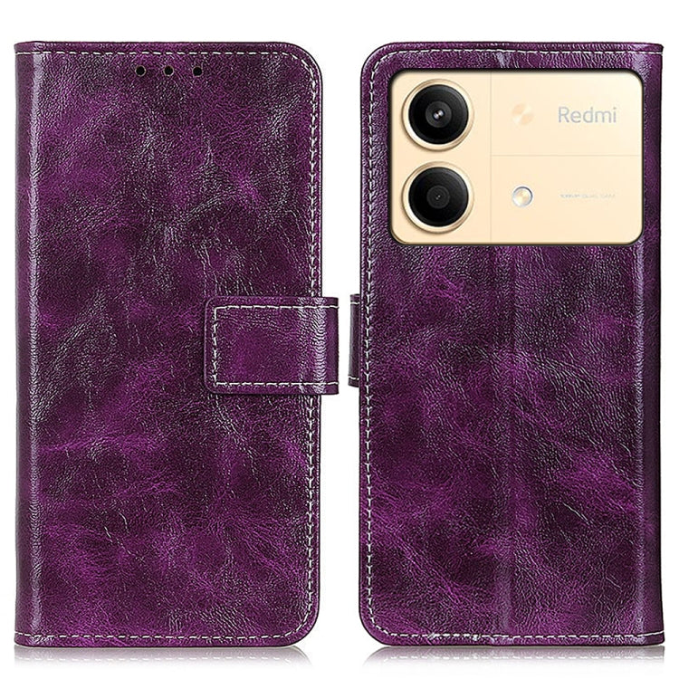 Custodia per cellulare in pelle a vibrazione orizzontale con struttura retrò Crazy Horse, For Xiaomi Redmi Note 13R Pro, For Xiaomi Redmi Note 13 Pro 5G/Poco X6, For Xiaomi 14 Ultra, For Xiaomi 14 Pro, For Xiaomi 14