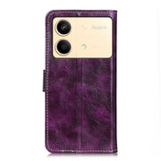 Custodia per cellulare in pelle a vibrazione orizzontale con struttura retrò Crazy Horse, For Xiaomi Redmi Note 13R Pro, For Xiaomi Redmi Note 13 Pro 5G/Poco X6, For Xiaomi 14 Ultra, For Xiaomi 14 Pro, For Xiaomi 14