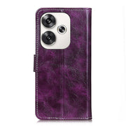 Custodia per cellulare in pelle a vibrazione orizzontale con struttura retrò Crazy Horse, For Xiaomi Poco F6 / Redmi Turbo 3, For Xiaomi Poco F6 Pro, For Xiaomi Redmi K70 5G / K70 Pro 5G, For Xiaomi Redmi Note 13 Pro 4G/Poco M6 Pro 4G