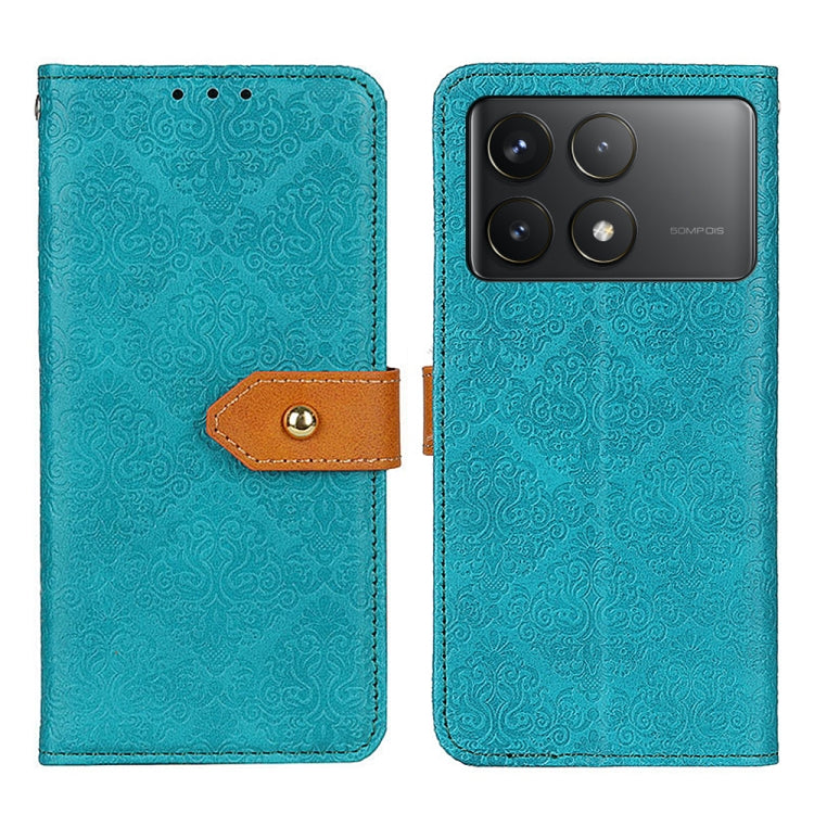 Custodia portafoglio in pelle per smartphone Xiaomi Poco F6