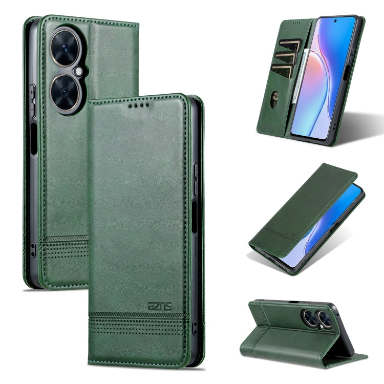 AZNS Custodia per telefono in pelle a conchiglia con struttura in vitello magnetico, For Huawei Mate 60 Pro, For Huawei Enjoy 60 Pro, For Huawei Maimang 20, For Huawei Enjoy 60X