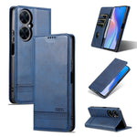 AZNS Custodia per telefono in pelle a conchiglia con struttura in vitello magnetico, For Huawei Mate 60 Pro, For Huawei Enjoy 60 Pro, For Huawei Maimang 20, For Huawei Enjoy 60X