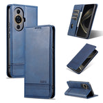AZNS Custodia per telefono in pelle a conchiglia con struttura in vitello magnetico, For Huawei Nova 11 Pro, For Huawei Nova 11