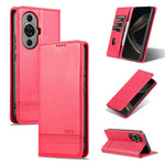 AZNS Custodia per telefono in pelle a conchiglia con struttura in vitello magnetico, For Huawei Nova 11 Pro, For Huawei Nova 11