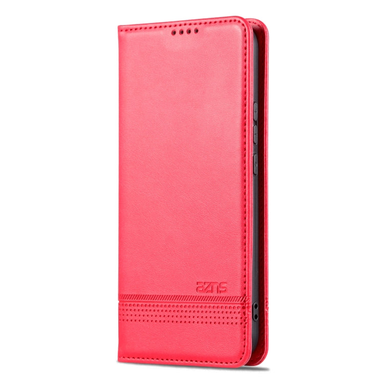 AZNS Custodia per telefono in pelle a conchiglia con struttura in vitello magnetico, For Huawei Nova 11 Pro, For Huawei Nova 11