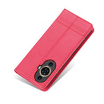 AZNS Custodia per telefono in pelle a conchiglia con struttura in vitello magnetico, For Huawei Nova 11 Pro, For Huawei Nova 11