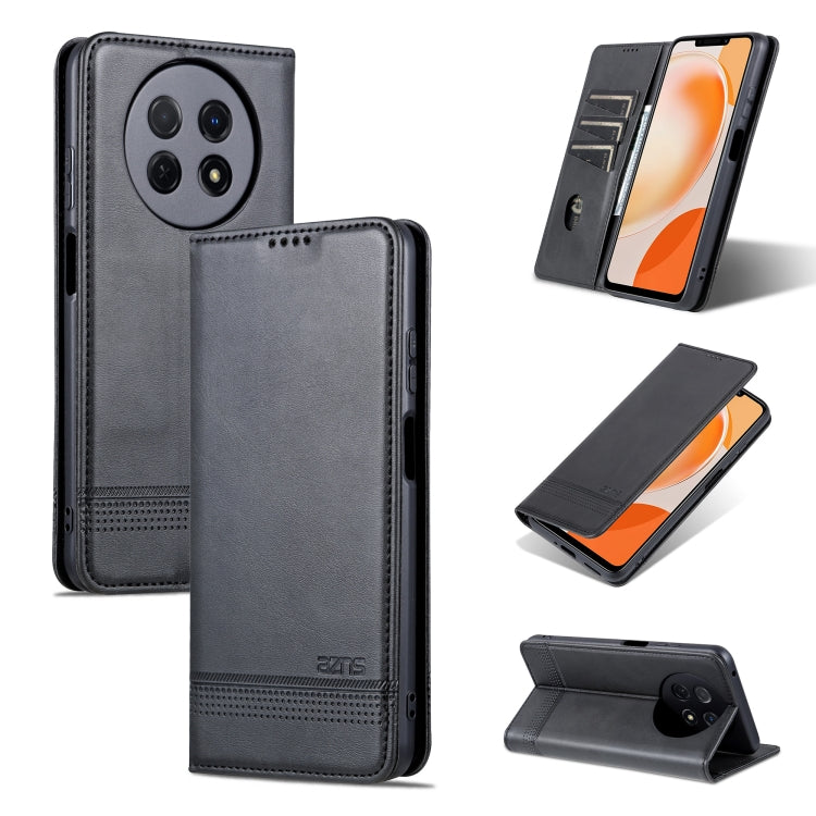 AZNS Custodia per telefono in pelle a conchiglia con struttura in vitello magnetico, For Huawei Mate 60 Pro, For Huawei Enjoy 60 Pro, For Huawei Maimang 20, For Huawei Enjoy 60X