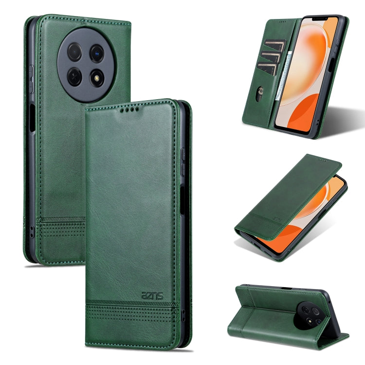 AZNS Custodia per telefono in pelle a conchiglia con struttura in vitello magnetico, For Huawei Mate 60 Pro, For Huawei Enjoy 60 Pro, For Huawei Maimang 20, For Huawei Enjoy 60X