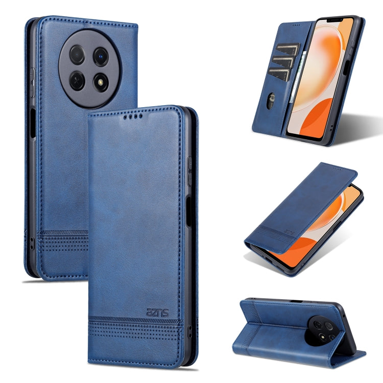 AZNS Custodia per telefono in pelle a conchiglia con struttura in vitello magnetico, For Huawei Mate 60 Pro, For Huawei Enjoy 60 Pro, For Huawei Maimang 20, For Huawei Enjoy 60X