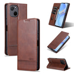 AZNS Custodia per telefono in pelle a conchiglia con struttura in vitello magnetico, For Huawei nova 12 Pro, For Huawei nova 12, For Huawei Maimang A20, For Huawei Mate 60