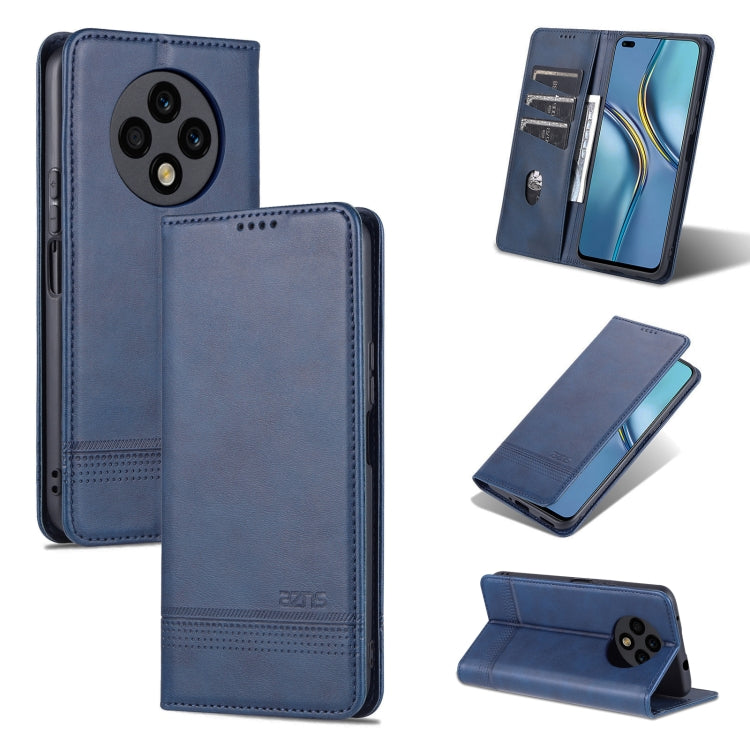 AZNS Custodia per telefono in pelle a conchiglia con struttura in vitello magnetico, For Huawei Mate 60 Pro, For Huawei Enjoy 60 Pro, For Huawei Maimang 20, For Huawei Enjoy 60X