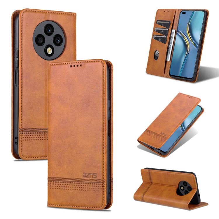 AZNS Custodia per telefono in pelle a conchiglia con struttura in vitello magnetico, For Huawei Mate 60 Pro, For Huawei Enjoy 60 Pro, For Huawei Maimang 20, For Huawei Enjoy 60X