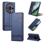 AZNS Custodia per telefono in pelle a conchiglia con struttura in vitello magnetico, For Huawei nova 12 Pro, For Huawei nova 12, For Huawei Maimang A20, For Huawei Mate 60