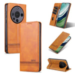 AZNS Custodia per telefono in pelle a conchiglia con struttura in vitello magnetico, For Huawei nova 12 Pro, For Huawei nova 12, For Huawei Maimang A20, For Huawei Mate 60