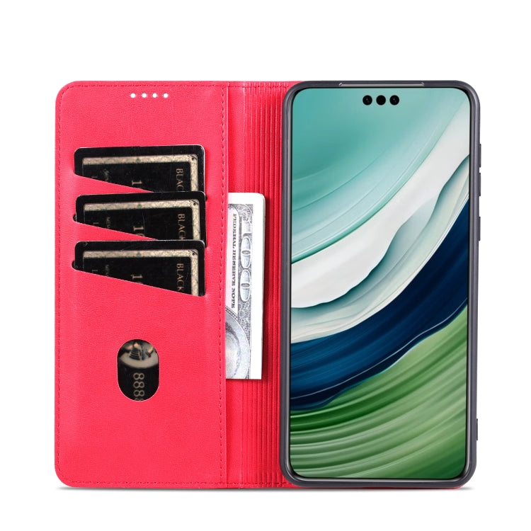 AZNS Custodia per telefono in pelle a conchiglia con struttura in vitello magnetico, For Huawei Mate 60 Pro, For Huawei Enjoy 60 Pro, For Huawei Maimang 20, For Huawei Enjoy 60X