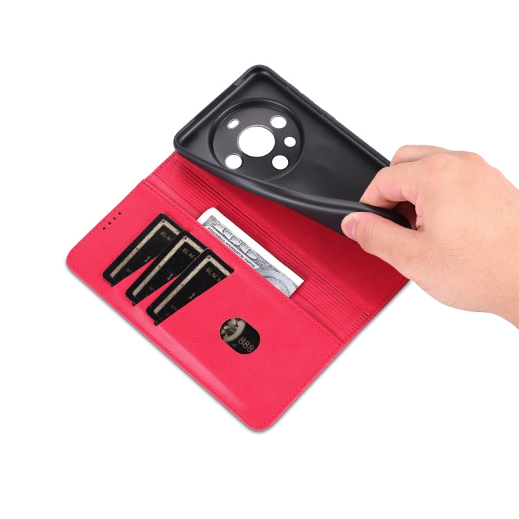 AZNS Custodia per telefono in pelle a conchiglia con struttura in vitello magnetico, For Huawei Mate 60 Pro, For Huawei Enjoy 60 Pro, For Huawei Maimang 20, For Huawei Enjoy 60X