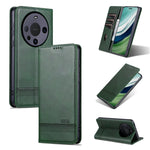 AZNS Custodia per telefono in pelle a conchiglia con struttura in vitello magnetico, For Huawei Mate 60 Pro, For Huawei Enjoy 60 Pro, For Huawei Maimang 20, For Huawei Enjoy 60X