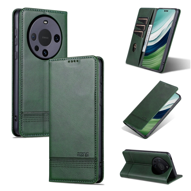 AZNS Custodia per telefono in pelle a conchiglia con struttura in vitello magnetico, For Huawei Mate 60 Pro, For Huawei Enjoy 60 Pro, For Huawei Maimang 20, For Huawei Enjoy 60X
