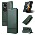 AZNS Custodia per telefono in pelle a conchiglia con struttura in vitello magnetico, For Huawei nova 12 Pro, For Huawei nova 12, For Huawei Maimang A20, For Huawei Mate 60